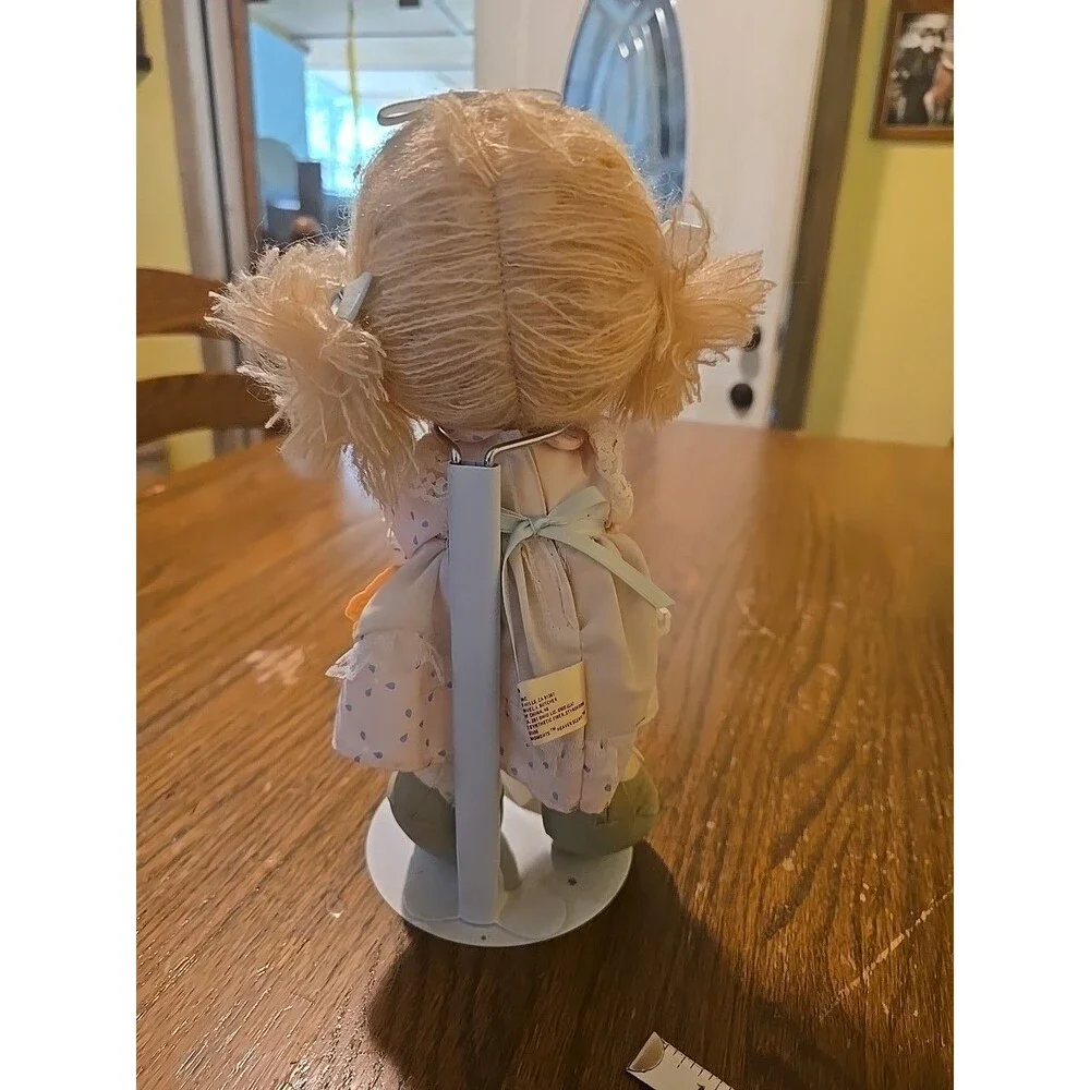 Precious Moments Applause doll plush w/cat,skunk with tags & stand